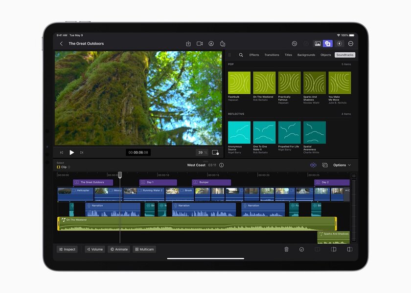 Apple выпустит Final Cut Pro и Logic Pro на iPad: они не уступают десктопным версиям