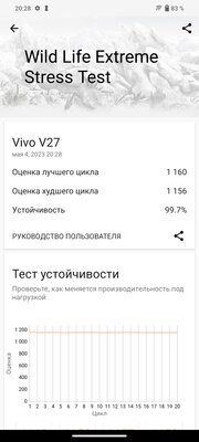 Два абсолютно разных смартфона из одной серии: обзор Vivo V27 и V27e — Производительность. 22