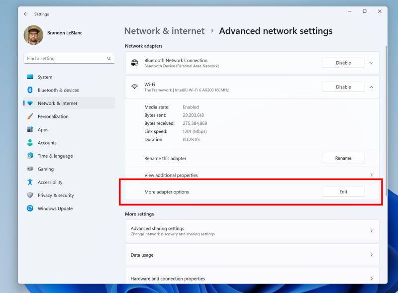В Windows 11 появится возможность быстрого просмотра всех сохраненных паролей к Wi-Fi