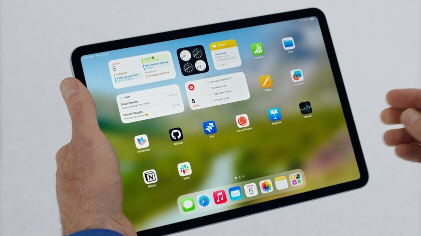 Apple представила iPadOS 17: интерактивные виджеты, чтение PDF и новый экран блокировки