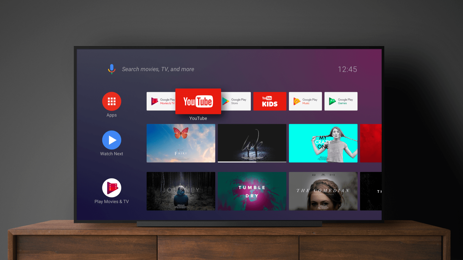 Android TV Интерфейс