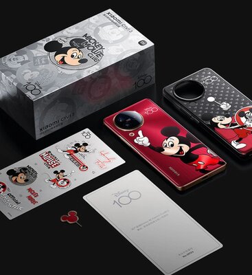 Xiaomi выпустила смартфон в честь 100-летия Disney — с огромным Микки Маусом и наклейками