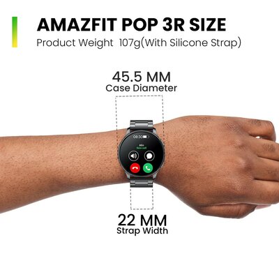 Amazfit представила металлические и живучие, но недорогие часы Pop 3R. Для любителей классики