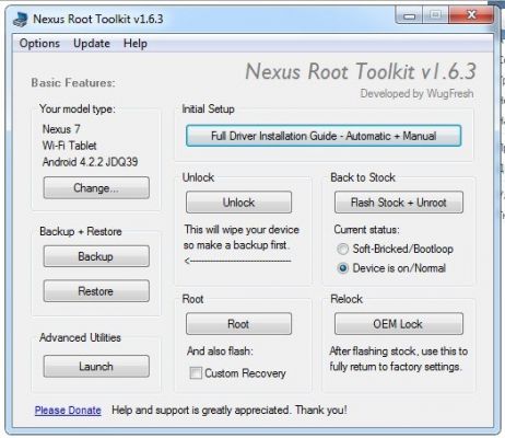 Изучаем Nexus 7 2013(3)  Root