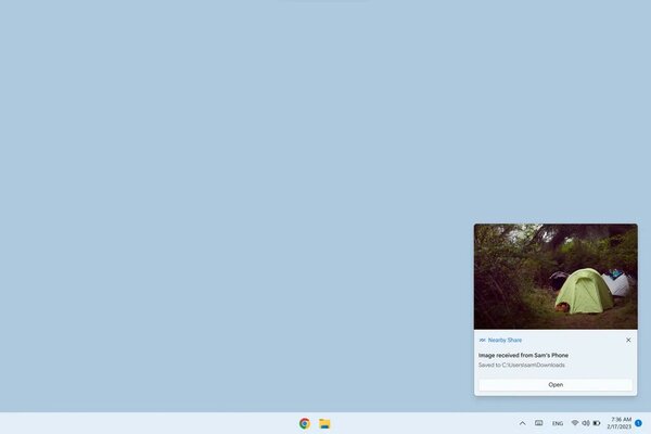 Google запустила Nearby Share на Windows: обмен файлами между Android и ПК стал проще