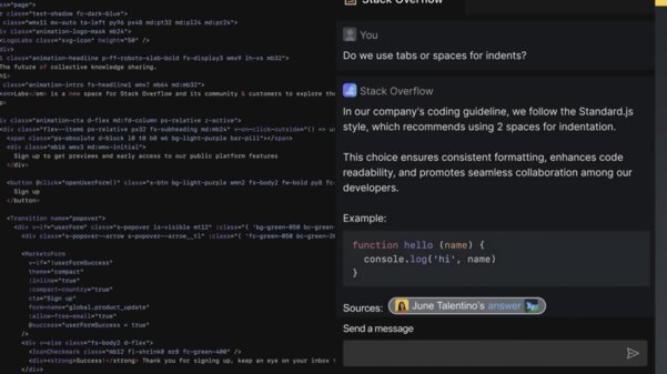 Stack Overflow внедряет чат-бота, интеграцию с IDE и компаньона для Slack