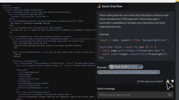 Stack Overflow внедряет чат-бота, интеграцию с IDE и компаньона для Slack