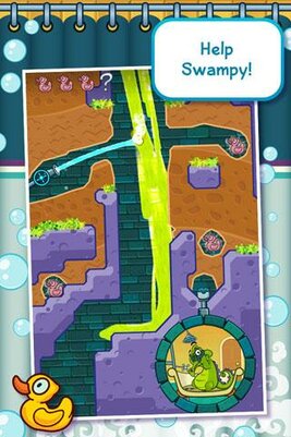 Вспоминаем 2011 год: игры, которые были у каждого в смартфоне. Почему они нравились — Where's My Water? («Крокодильчик Свомпи»). 1