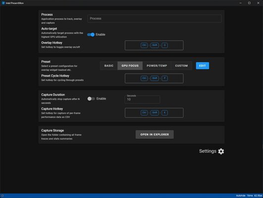 Intel выпустила приложение PresentMon для мониторинга параметров видеокарт. Геймеры оценят