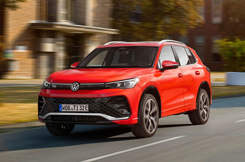 Представлен Volkswagen Tiguan нового поколения: топовая версия проедет 100 км без бензина