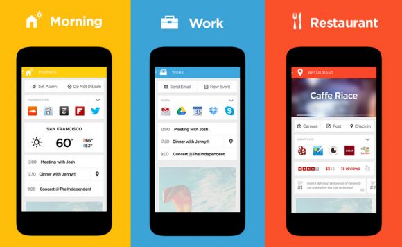 Yahoo купила Android-лаунчер Aviate