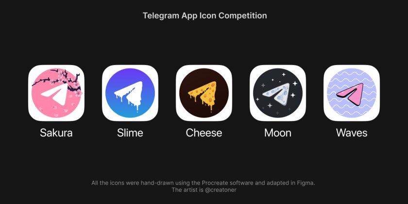 Telegram заплатил 1 000 долларов за иконку: вот победители конкурса на новый ярлык