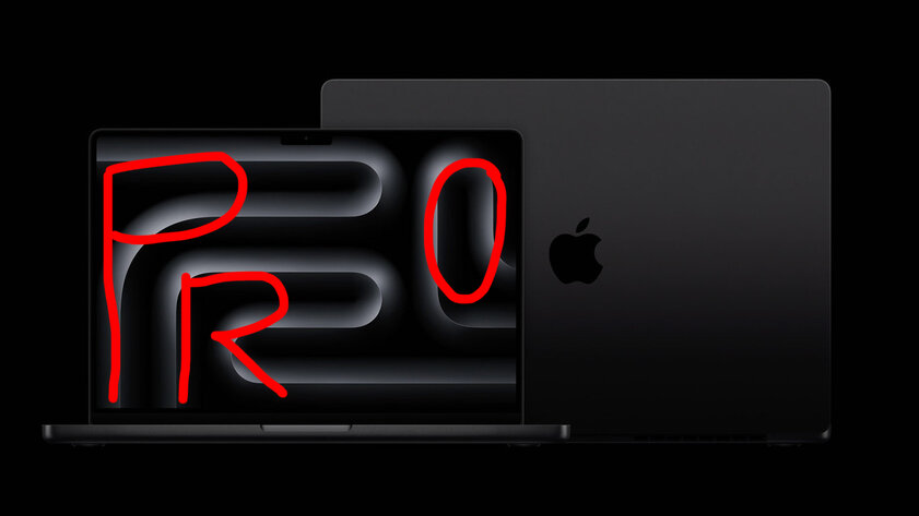 В обоях самого чёрного MacBook Pro зашифровано секретное послание. Заметили?