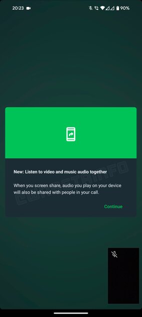 WhatsApp для Android позволит совместно слушать музыку и смотреть фильмы
