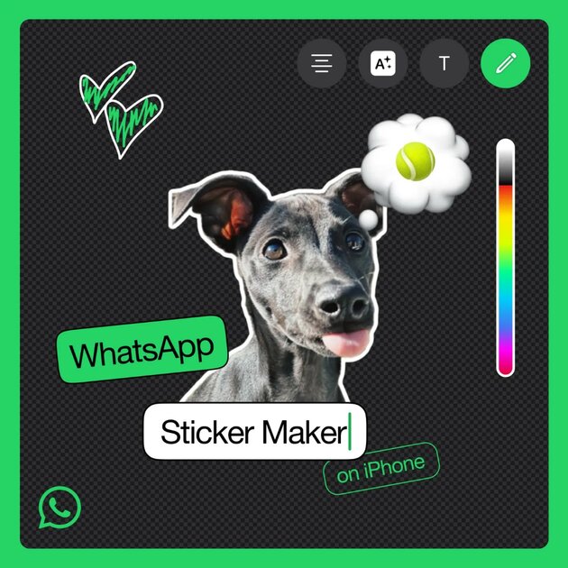В WhatsApp появилась возможность создавать стикеры. Пока работает только в iOS 17