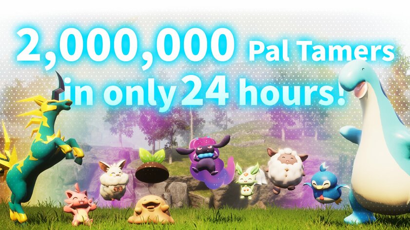 2 млн проданных копий за 24 часа и топ по онлайну в Steam: Palworld покорила геймеров необычными питомцами