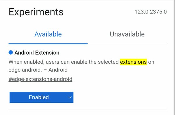 В браузере Edge для Android появилась поддержка расширений: список