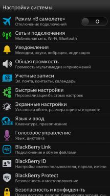 Обзор BlackBerry 10