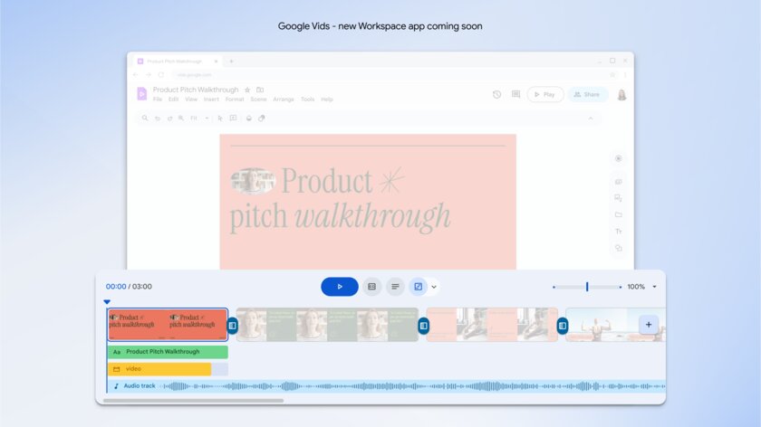 Google представила Vids: онлайн-инструмент для редактирования и генерации видео при помощи ИИ