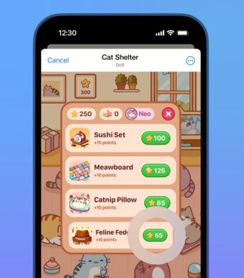 Telegram запустил виртуальную валюту для оплаты контента внутри мессенджера
