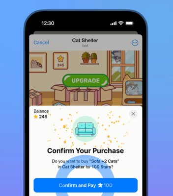 Telegram запустил виртуальную валюту для оплаты контента внутри мессенджера