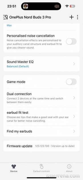 Доступные наушники с продвинутым шумоподавлением: обзор OnePlus Nord Buds 3 Pro — Софт и жесты. 3