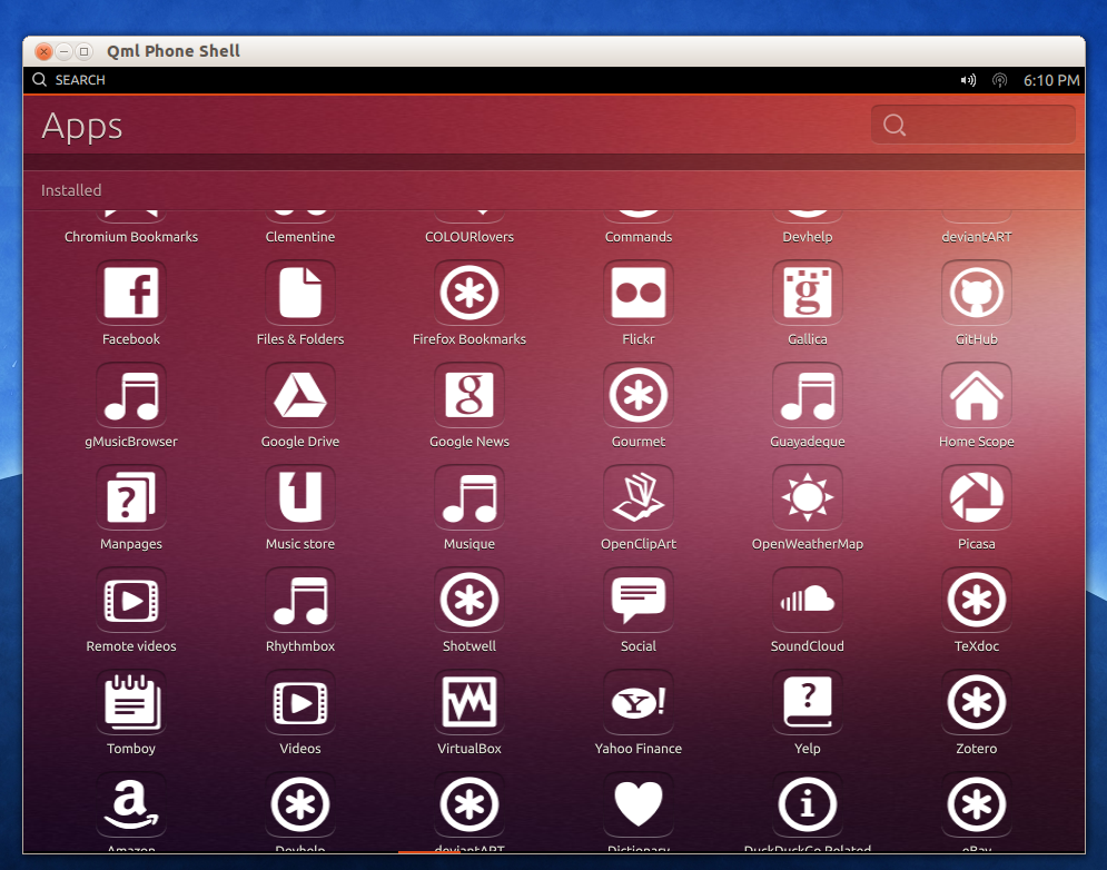 Ubuntu apps. Ubuntu Unity 8.