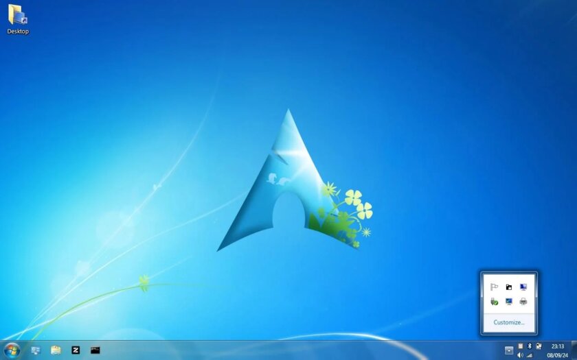 Arch Linux с интерфейсом в стиле Windows 7 — что может быть лучше?