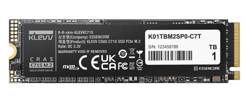 Klevv представила SSD Genuine G560 PCIe 5.0