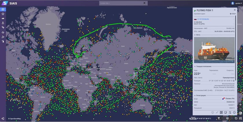 Быстрее на 2 недели: контейнеровоз типа Panamax впервые прошёл по Северному морскому пути