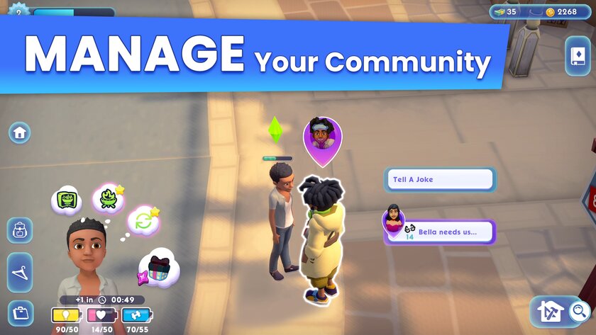 В сеть попал геймплей мобильной The Sims Labs: Town Stories — экспериментальной игры от EA