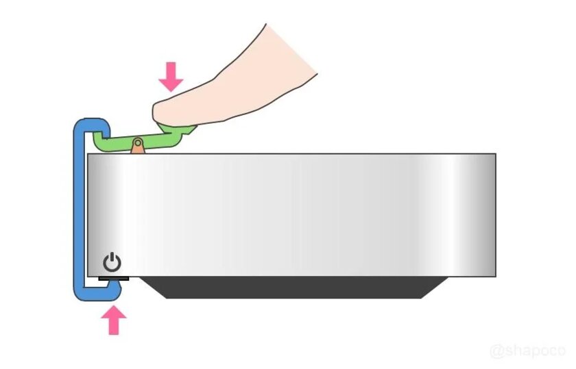 Энтузиаст разработал конструкцию, которая позволит удобно включать новый Mac mini