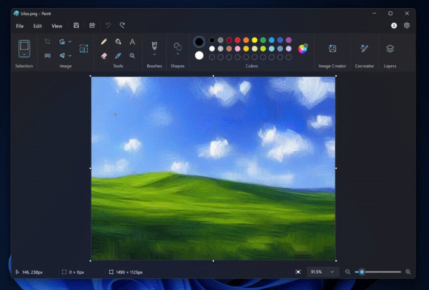 В Paint появилась главная ИИ-функция из Photoshop, а «Блокнот» научился переписывать текст