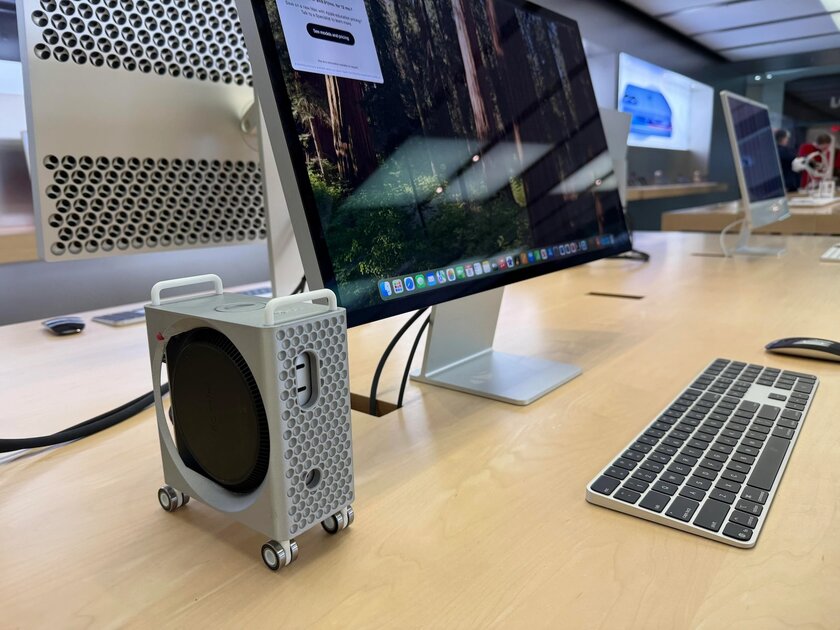 Энтузиаст напечатал корпус в стиле Mac Pro для нового Mac mini. Да, колёса тоже на месте