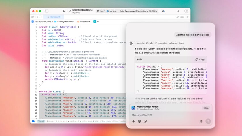 ChatGPT на macOS теперь умеет работать с софтом для программистов