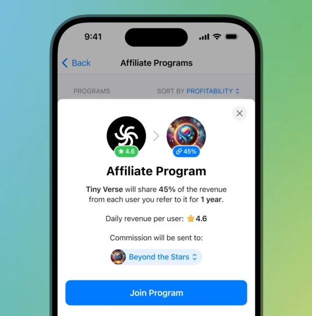 В Telegram появились партнёрские программы, коллажи в историях и поиск стикеров с помощью ИИ