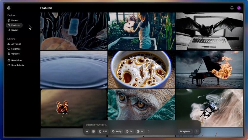 Нейросеть Sora от OpenAI доступна всем. Можно создавать видео по текстовым подсказкам