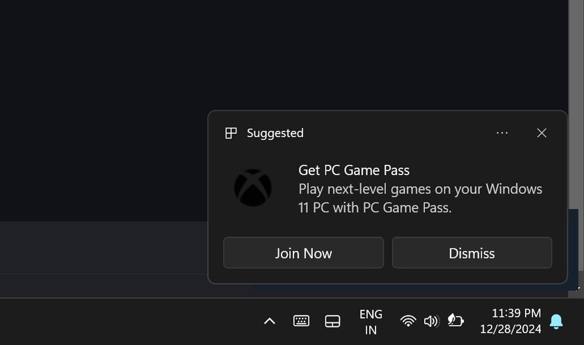 В Windows 11 стало больше рекламы Xbox Game Pass: как отключить