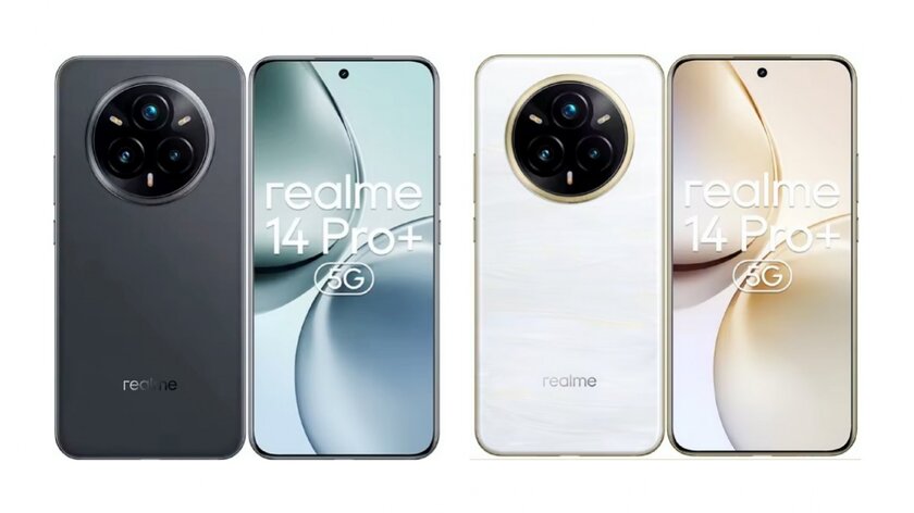 Появились качественные рендеры и полные характеристики Realme 14 Pro+