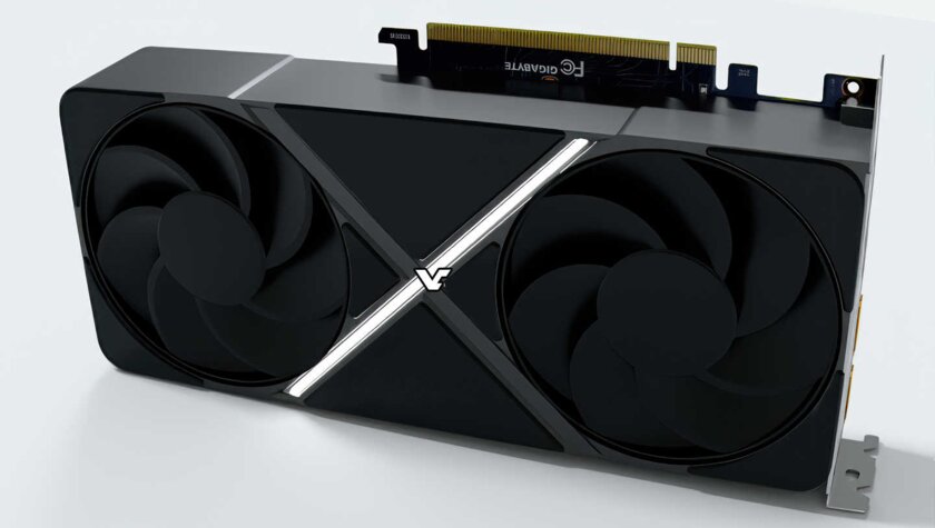 Так может выглядеть видеокарта RTX 50 Founder Edition со светодиодной полосой