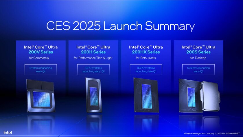 Intel представила процессоры Core Ultra 200HX и 200H для игровых ноутбуков