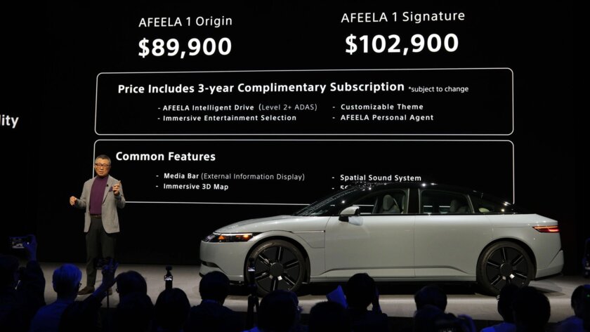 Sony и Honda представили необычный электромобиль с салоном из растительных материалов