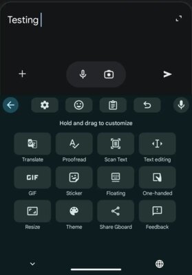 В Gboard для Android появляется кнопка «Отменить» — её засунули в странное место