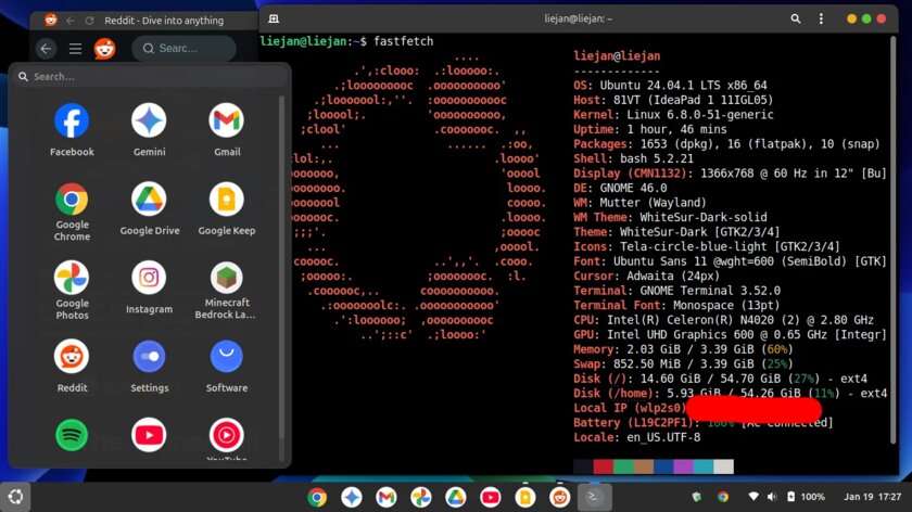 Пользователь превратил Ubuntu в chromeOS. Выглядит круто, но… зачем?