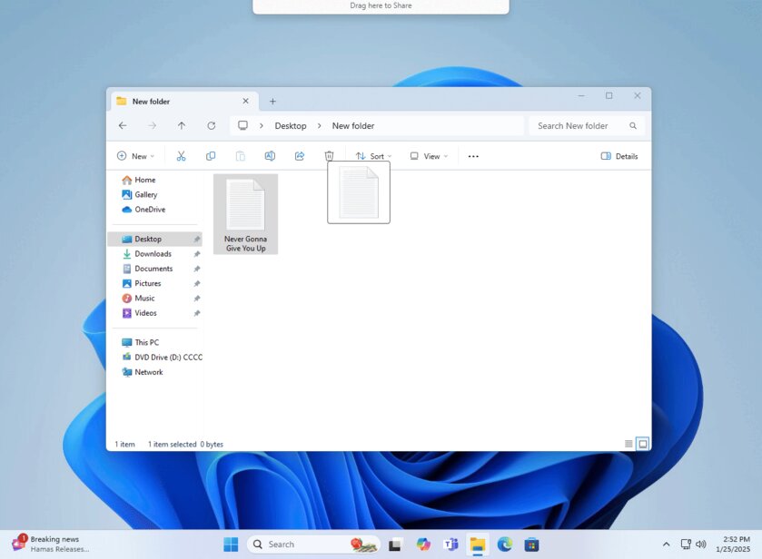 Windows 11 получит новый способ быстрого обмена файлами: вот как выглядит