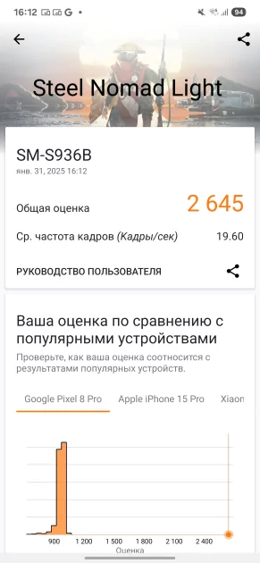 Узнаваемый дизайн, море Galaxy AI и топовый дисплей: обзор Samsung Galaxy S25+ — Производительность и тесты. 6