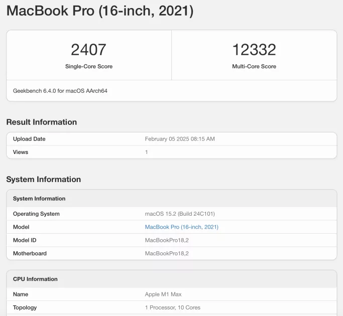 Когда выбираешь лучшее. Сравнение Apple MacBook Pro M1 Max и M4 Max в играх и программах — Железо и производительность. 3