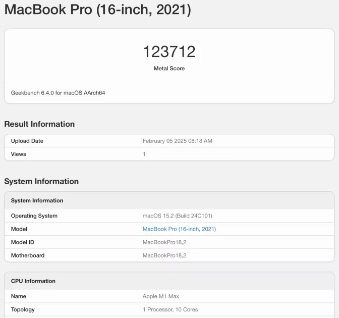 Когда выбираешь лучшее. Сравнение Apple MacBook Pro M1 Max и M4 Max в играх и программах — Железо и производительность. 5