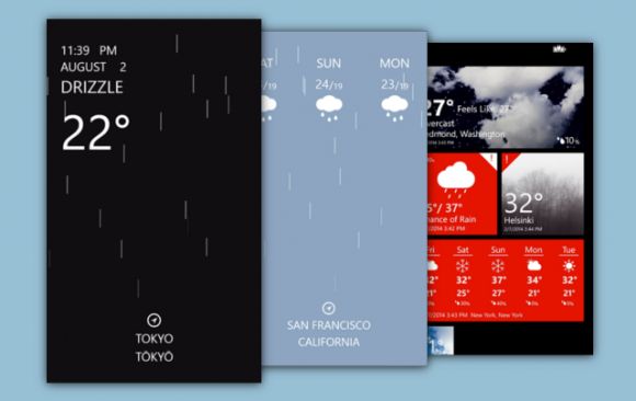 Топ-5 лучших погодных приложений для Windows Phone 8