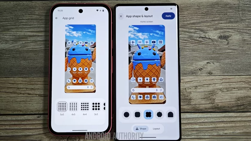 Знакомьтесь, Android 17: смотрим на совершенно новый дизайн системы — Новые формы иконок. 1